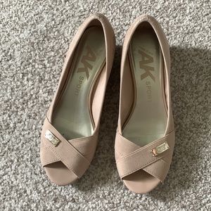 Anne Klein Sport pink wedges